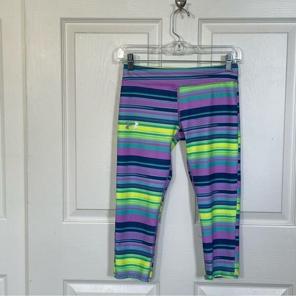 Under Armour Fitted Heat Gear Leggings, Youth Large - Picture 2 of 8